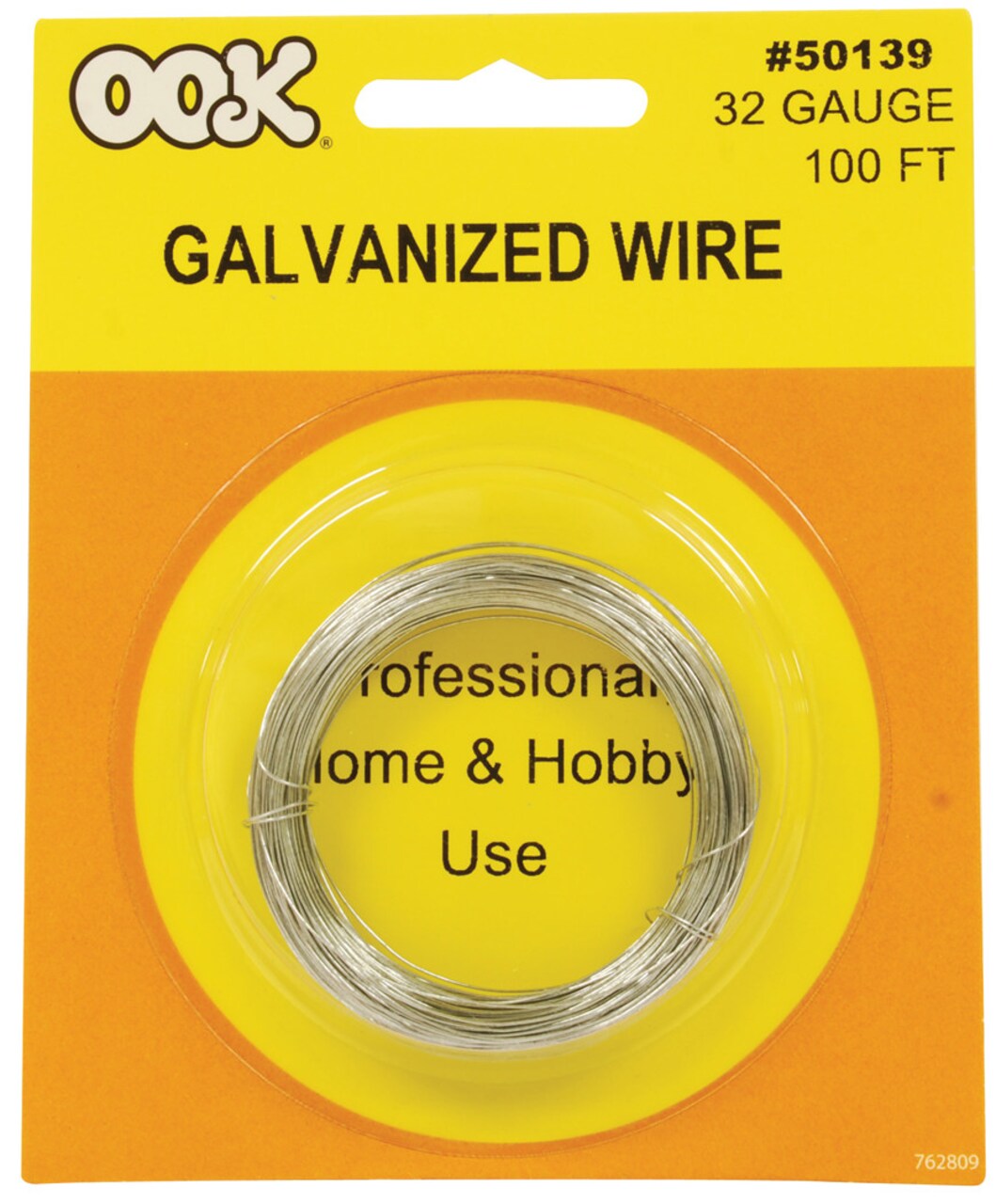 Ook Picture Hanging Wire, Steel Galvanized Wire, 32 Gauge, 100 ft.